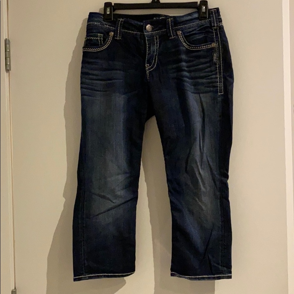 Silver Suki Flap Capri
